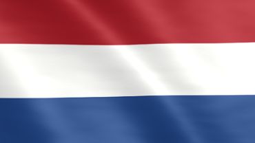 Animierte Flagge der Niederlande