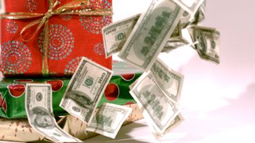 Christmas Falling Cash