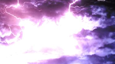Heavy lightning storm
