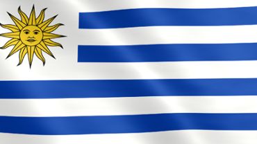 Animierte Flagge von Uruguay