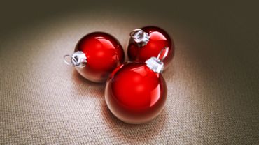 Red baubles