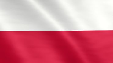 Animierte Flagge von Polen