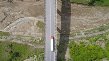 Truck on The Bridge