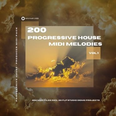 200 Progressive House MIDI Melodies Vol 1