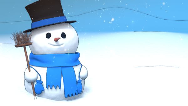 Xmas snowman loop