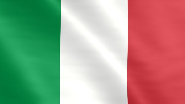 Animierte Flagge von Italien