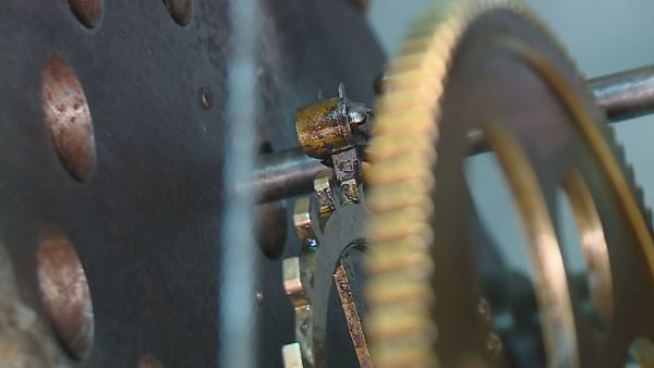 Gears of a clock working