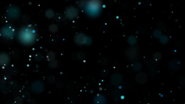 Particles Flowing Right Blue