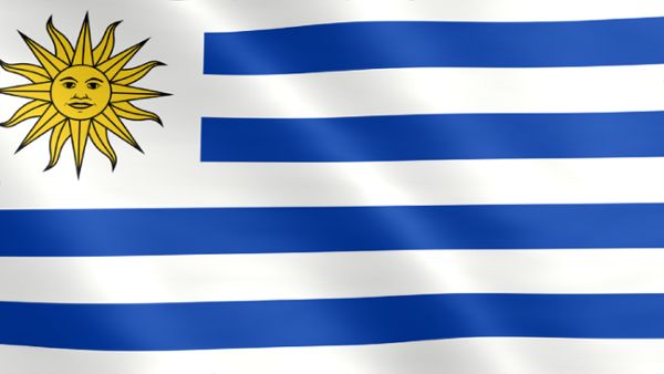 Animierte Flagge von Uruguay