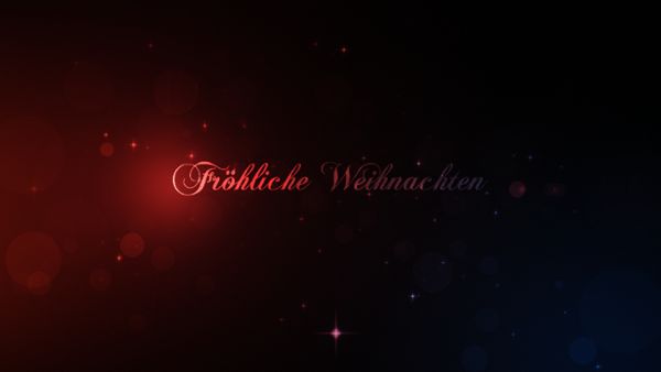 Xmas sparks intro - Fröhliche Weihnachten