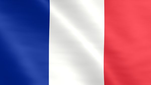 Animated flag of France