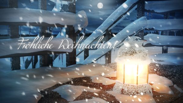 Xmas lantern intro - Fröhliche Weihnachten