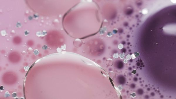 Pink and purple bubbles
