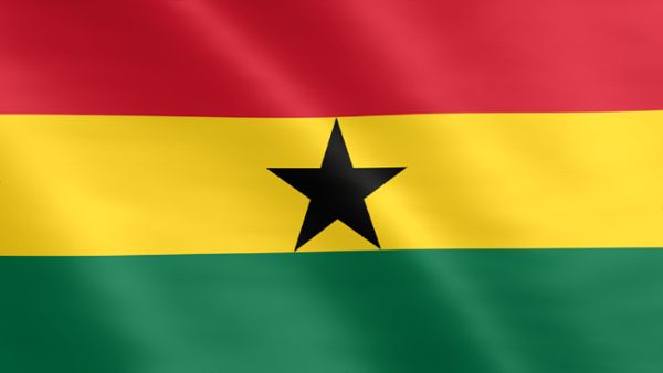 Animierte Flagge von Ghana