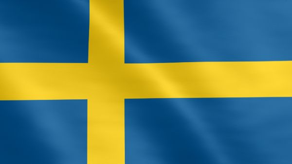 Animierte Flagge von Schweden