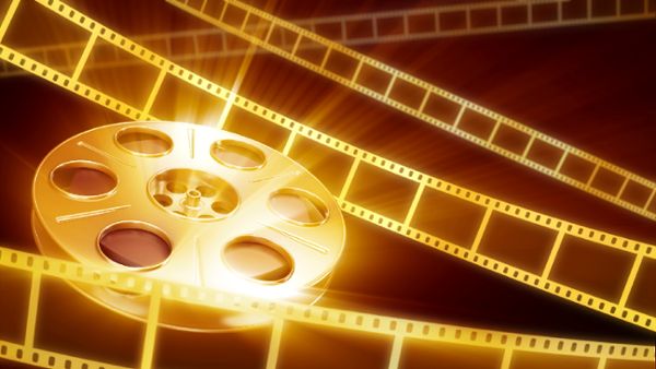 Gold Film Reel 