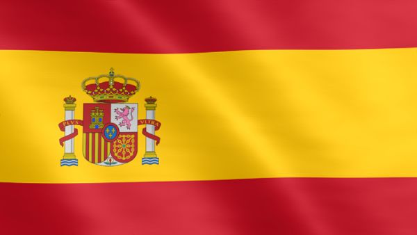 Animierte Flagge von Spanien