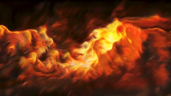 Abstract Fire Painting