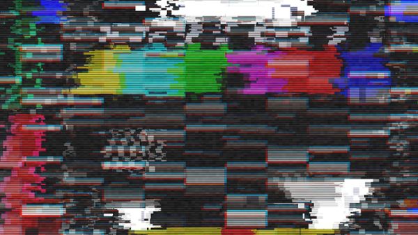 Digital glitch as overlay effect, Stock Video