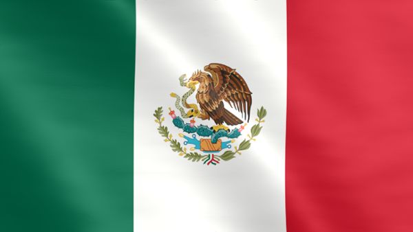 Animierte Flagge von Mexiko