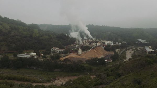 Aerial view of a factory