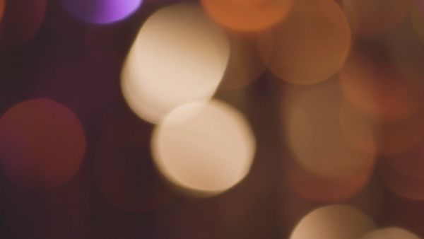 Blurred purple yellow lights bokeh