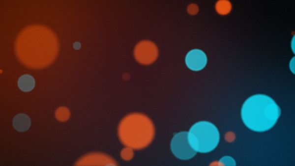 Blue Orange Bokeh looped