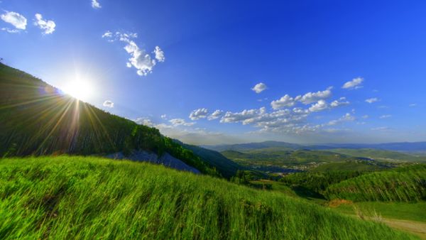 Vibrant Green Hills