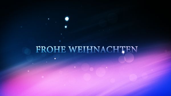 Xmas particles intro - Frohe Weihnachten