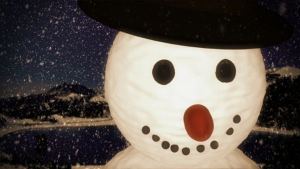 Blinking snowman