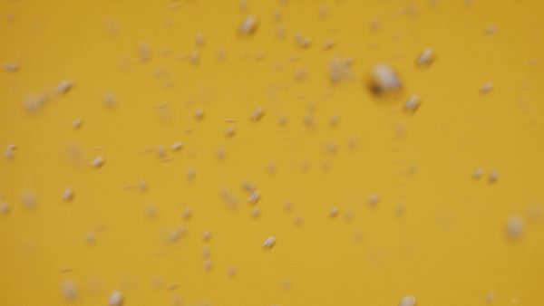 Bubbles on a yellow background